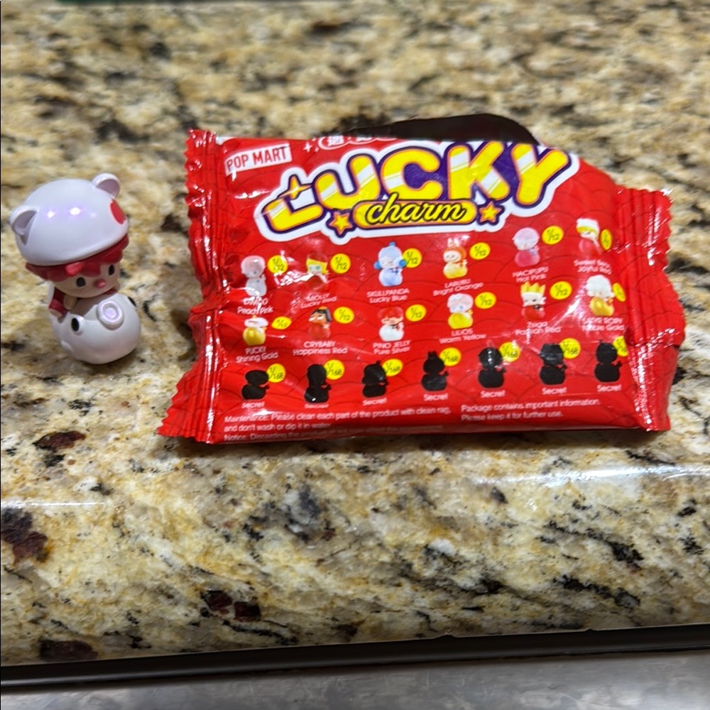 SECRET Pop Mart Lucky Charm Figure with Red Packaging 1/168